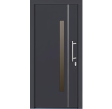 Moderne Haustür mit Griff und Glaselement