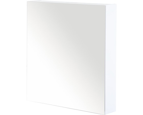Spiegelschrank Sanox 1-türig 60x13x65 cm weiß hochglanz mit doppelseitige Spiegeltüre