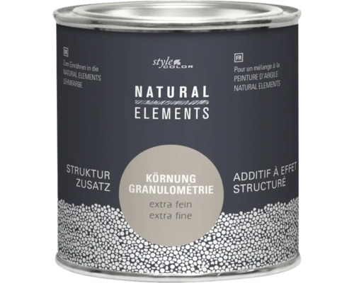 StyleColor NATURAL ELEMENTS Strukturzusatz extra fein weiß 231 g Dose mit Strukturzusatz extra fein für Lehmfarbe Natural Elements