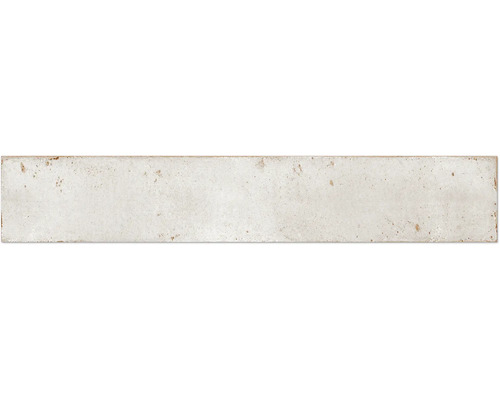 Steingut Wandfliese Graffiti light grey 4,8x45 cm grau matt Längliche, helle Fliese mit leicht strukturierter Oberfläche
