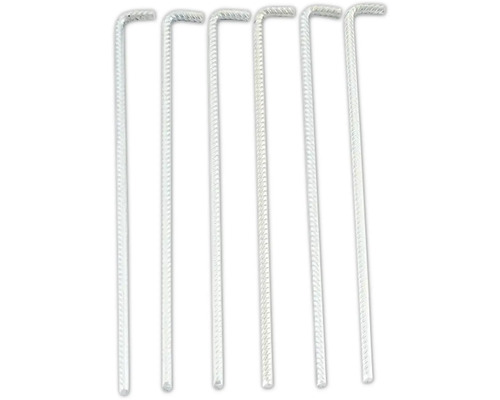 Bodenanker Biohort 6 Stück Sechs Zaunhaken aus Metall