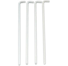 Vier Metall Erdnägel im Set