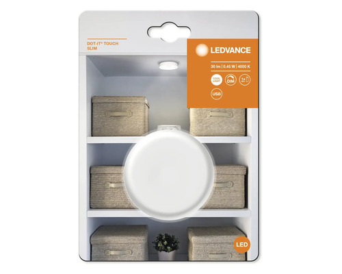 LEDVANCE Dot-It Touch Slim LED Leuchte in Verpackung vor Regal