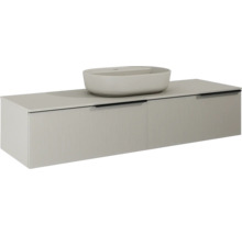 Waschbeckenunterschrank Jungborn Nonus 160x318x45,3 cm ohne Waschbecken fume matt