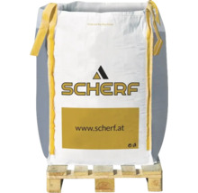 Großer Schüttgutsack auf Palette mit Scherer Logo