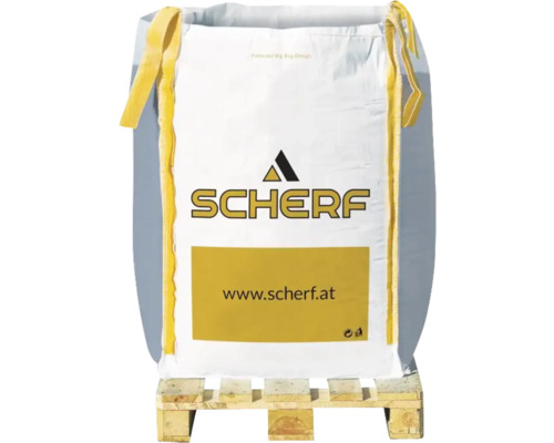 Weißer Big Bag auf einer Palette