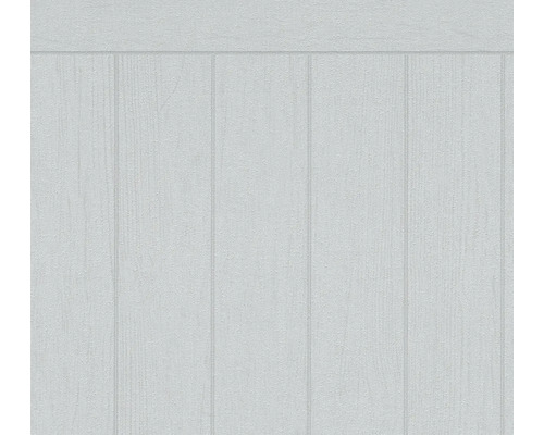 Bordüre Sockel 39803-4 Holzbretter grau 5 m x 106 cm Helle Holzpaneel Tapete für Innenräume