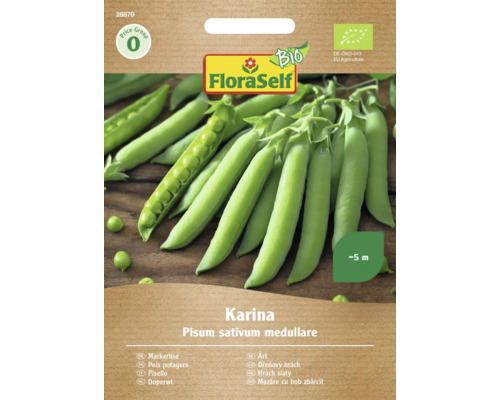 Gemüsesamen FloraSelf Bio Erbsen 'Karina'