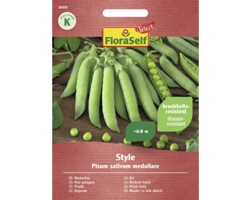 Gemüsesamen FloraSelf Select Erbsen 'Style'