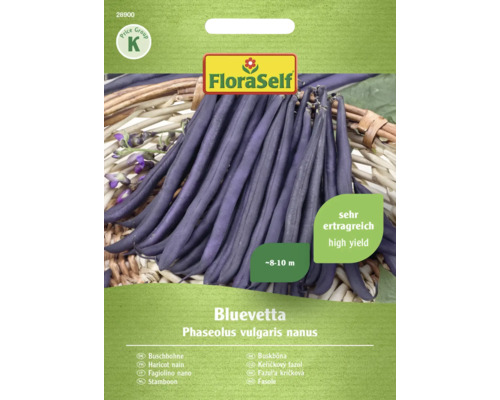Gemüsesamen FloraSelf Buschbohnen 'Bluevetta'