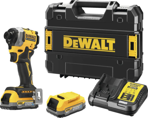 DeWalt Akku-Schlagschrauber Set mit Transportkoffer, Akku und Ladegerät