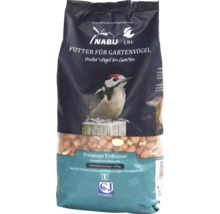 Verpackung Gartenvogelfutter Erdnüsse mit NABU LBV Empfehlung