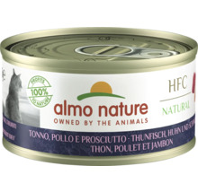 Katzenfutter nass Almo HFC Cuisine Thunfisch, Huhn, Schicken 70g