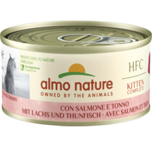 Katzenfutter nass Almo HFC Complete Kitten Lachs, Thunfisch 70 g