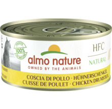 Katzenfutter nass Almo HFC natural Hühnerschenkel 150 g