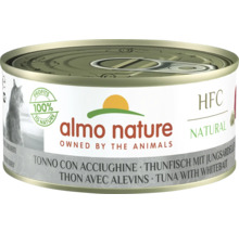 Katzenfutter nass Almo HFC natural Thunfisch, Jungsardellen 150 g