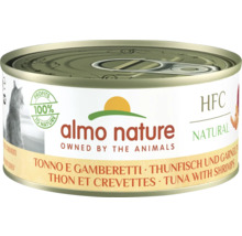 Katzenfutter nass Almo HFC natural Thunfisch, Garnele 150 g
