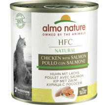 Katzenfutter nass Almo HFC natural Huhn mit Lachs 280 g