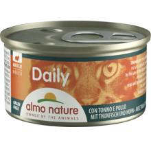 Katzenfutter nass Almo Daily Mousse Thunfisch, Huhn 85 g