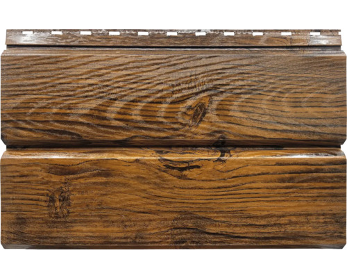 Fassadenverkleidung Siding gerade 0,45mm nussbaum, L=2,5 m Fassadenverkleidung aus Kunststoff in Holzoptik