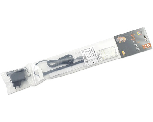 Aquariumbeleuchtung Daytime Cobra Nano LED SunLike Color Lampe LED 7,5 W 90 mm 6000 - 7000 K + Green + Blue + Red Vollspektrum inkl. Netzteil, Flexarm 25 cm Daytime LED-Leuchte im durchsichtigen Kunststoffgehäuse mit Zubehör