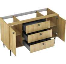Waschbeckenunterschrank mit Schubladen und Türen