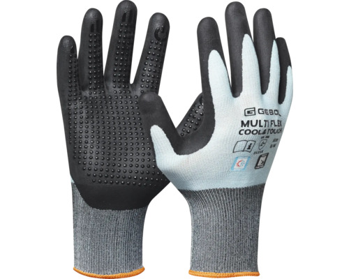 Arbeitshandschuh Multi Flex Cool&Touch, Größe 6, schwarz/hellblau Arbeitshandschuh Multi Flex Cool&Touch, Größe 6, schwarz/hellblau
