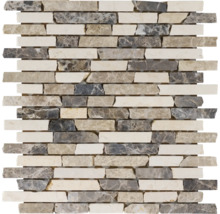 Mosaikmatte aus Naturstein in länglicher Form