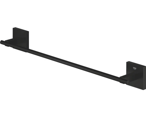 Schwarzer Handtuchhalter zur Wandmontage