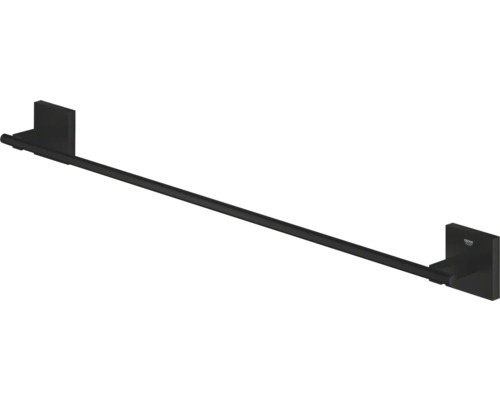 Schwarzer Handtuchhalter zur Wandmontage