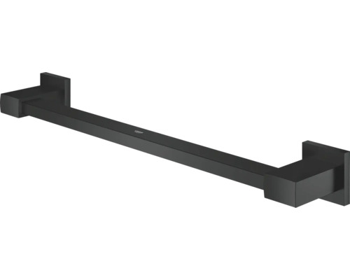 Schwarzer Handtuchhalter zur Wandmontage