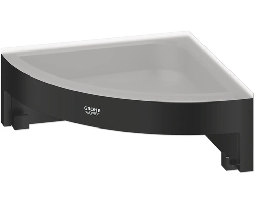 Eckregal zur Wandmontage mit Grohe Logo