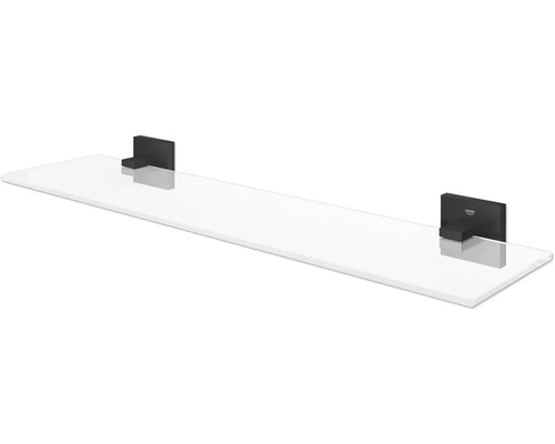 Weißes Wandregal mit Halterung