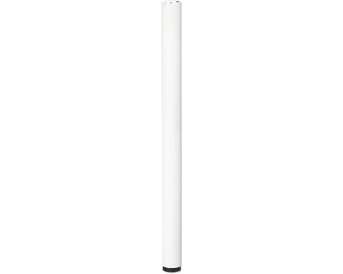 Tarrox Tischbein rund 71 cm Ø60 mm höhenverstellbar , weiß