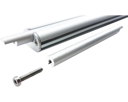 Aluminiumprofil mit Schraube für die Montage