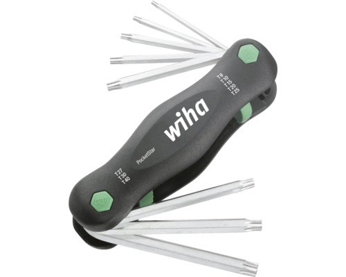 Multitool Wiha SB 363P8 PocketStar® Torx Gesamtlänge 120 mm Wiha PocketStar Innensechsrund-Stiftschlüssel-Satz
