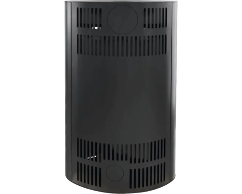 Abdeckung für ein Heizgerät mit Lüftungsschlitzen