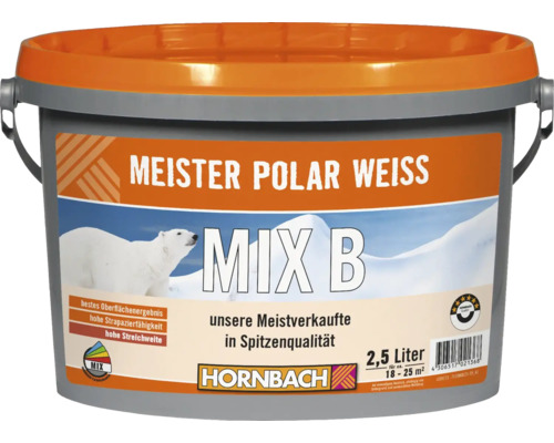 HORNBACH Meister Polarweiß Wandfarbe im Wunschfarbton mischen lassen-0