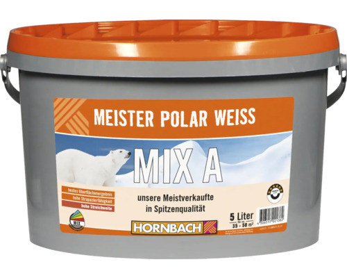 HORNBACH Meister Polarweiß Wandfarbe im Wunschfarbton mischen lassen-0