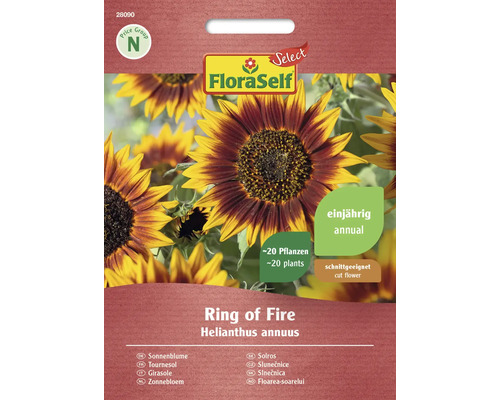 Blumensamen FloraSelf Select Sonnenblume 'Ring of Fire'