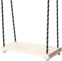 Holzschaukel mit Seilen für Kinder