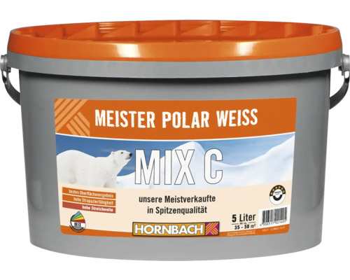 HORNBACH Meister Polarweiß Wandfarbe im Wunschfarbton mischen lassen-0