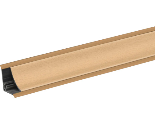 Sockelleiste aus Kunststoff mit Holzdekor