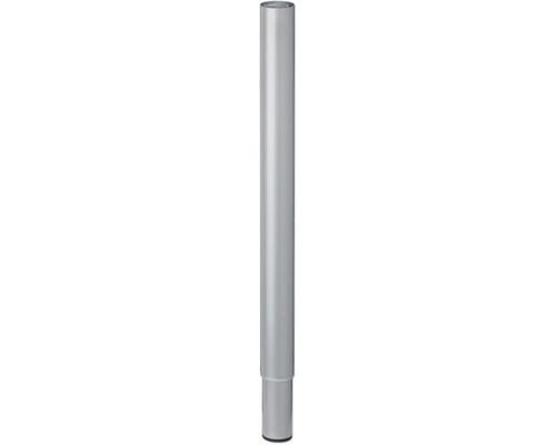Tarrox Tischbein verstellbar 60-90 cm Ø50 mm, silber