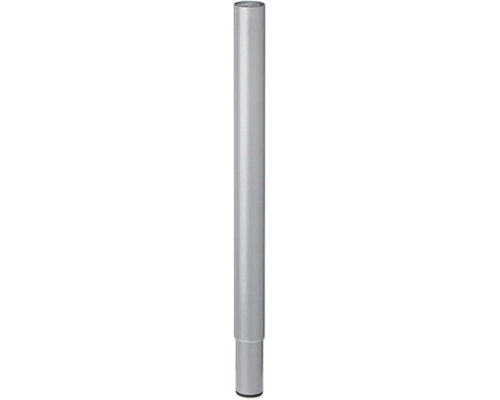 Tarrox Tischbein verstellbar 60-90 cm Ø50 mm, silber Edelstahlschornstein-Verlängerung