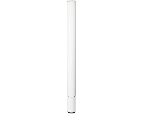 Tarrox Tischbein verstellbar 60-90 cm Ø50 mm, weiß