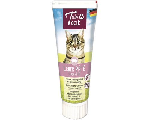 Katzensnack Tubi Cat Katzen Delikatess-Leberwurst Tubicat Leberpastete für Katzen in einer Tube
