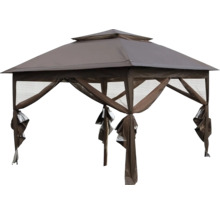 Pavillon mit Stoffseitenwänden für den Gartenbereich