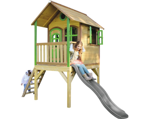 Spielhaus mit Rutsche und Leiter für Kinder