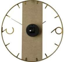 Wanduhr gold mit Holz Ø 60 cm
